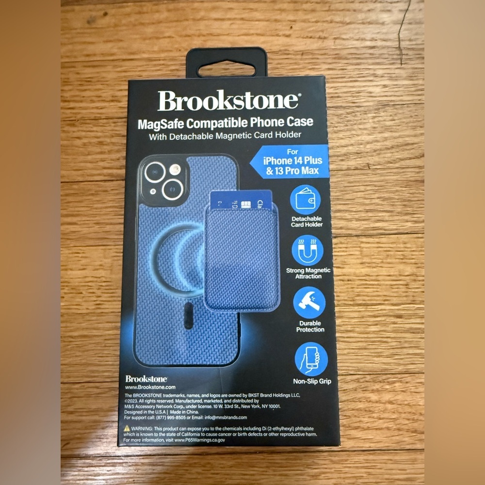 Brookstone Blue iPhone 14 Pro Max Case with MagSafe